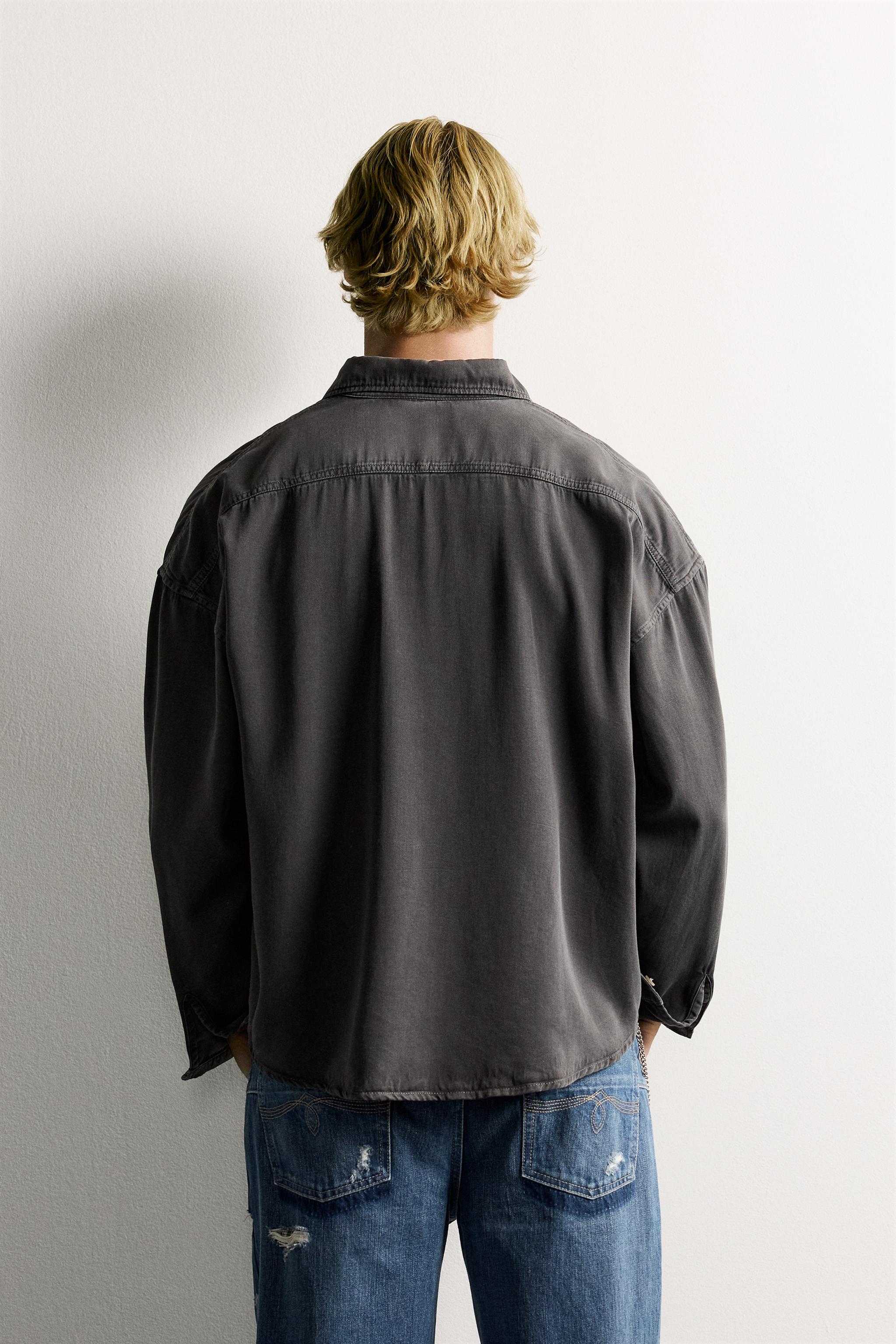 COTTON - LYOCELL BOXY FIT SHIRT